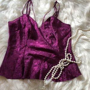 NWT Vintage Victoria’s Secret paisley purple cami